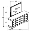 Louis Philippe Dresser with Mirror