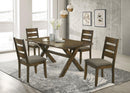 Alston Dining Room Set Knotty Nutmeg and Grey - Golden Linens & Furniture (PA)* 