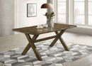 Alston X-shaped Dining Table Knotty Nutmeg - Golden Linens & Furniture (PA)* 