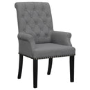 Alana Upholstered Tufted Arm Chair with Nailhead Trim - Golden Linens & Furniture (PA)* 