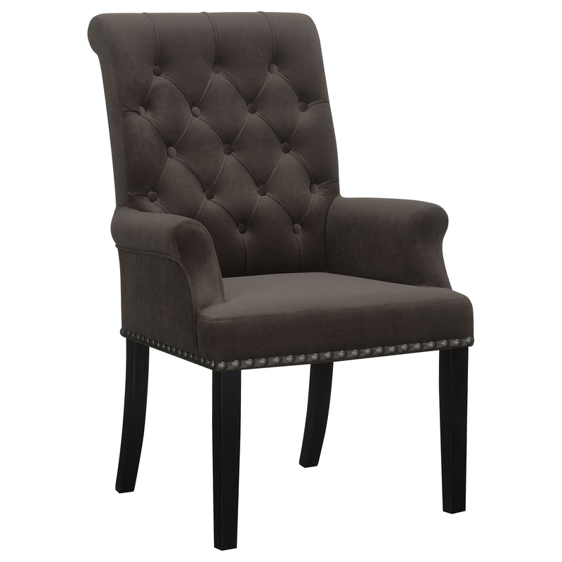 Alana Upholstered Tufted Arm Chair with Nailhead Trim - Golden Linens & Furniture (PA)* 