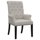 Alana Upholstered Tufted Arm Chair with Nailhead Trim - Golden Linens & Furniture (PA)* 