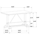 Aldrich 5 Pc Counter Height Dining Set - Golden Linens & Furniture (PA)* 