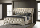 Lorient Wingback Bed with LED Lighting