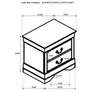 Louis Philippe Bedroom Set - Golden Linens & Furniture (PA)* 