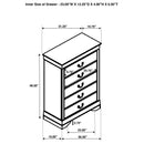 Louis Philippe Bedroom Set - Golden Linens & Furniture (PA)* 