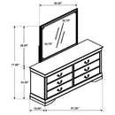 Louis Philippe Dresser with Mirror