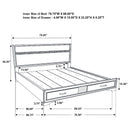 Miranda Panel Platform Storage Bed - Golden Linens & Furniture (PA)* 