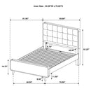 Robyn Panel Platform Bed - Golden Linens & Furniture (PA)* 