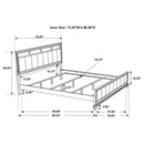Barzini Panel Bed - Golden Linens & Furniture (PA)* 