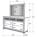 Barzini Dresser with Mirror - Golden Linens & Furniture (PA)* 