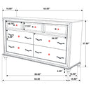 Barzini Dresser - Golden Linens & Furniture (PA)* 