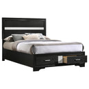 Miranda Panel Platform Storage Bed - Golden Linens & Furniture (PA)* 