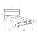 Miranda Panel Platform Storage Bed - Golden Linens & Furniture (PA)* 