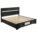 Miranda Panel Platform Storage Bed - Golden Linens & Furniture (PA)* 
