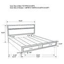 Miranda Panel Platform Storage Bed - Golden Linens & Furniture (PA)* 