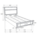 Miranda Panel Platform Storage Bed - Golden Linens & Furniture (PA)* 