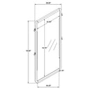 Leandro Floor Mirror - Golden Linens & Furniture (PA)* 
