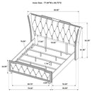 Lorient Bedroom Set - Golden Linens & Furniture (PA)* 