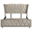 Lorient Wingback Bed with LED Lighting