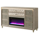 Lorient LED Dresser with Flame Visualizer - Golden Linens & Furniture (PA)* 
