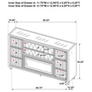 Lorient LED Dresser with Flame Visualizer - Golden Linens & Furniture (PA)* 