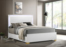 Marceline Panel Bed with LED Lighting - Golden Linens & Furniture (PA)* 