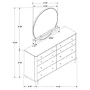 Arini Dresser With Mirror - Golden Linens & Furniture (PA)* 
