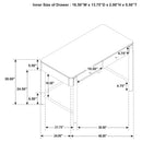 Arini Vanity Table - Golden Linens & Furniture (PA)* 