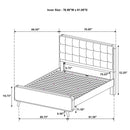 Robyn Panel Platform Bed - Golden Linens & Furniture (PA)* 