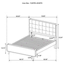Robyn Panel Platform Bed - Golden Linens & Furniture (PA)* 