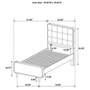 Robyn Panel Platform Bed - Golden Linens & Furniture (PA)* 