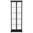 Aero Curio Cabinet with LED Lighting