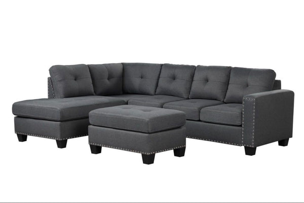 Living Room Set: Sectional with Ottoman