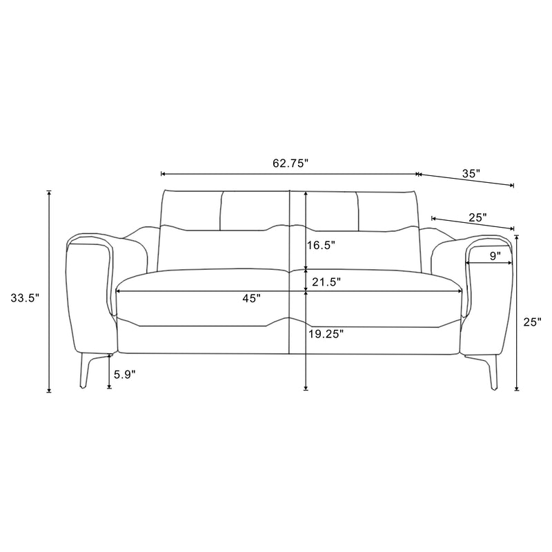 Nolan Stationary Loveseats