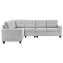 Georgina 4-piece Upholstered Modular Sectional Sofa Beige