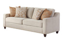 Christine Upholstered Cushion Back Sofa Beige - Golden Linens & Furniture (PA)* 