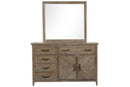 TYBEE DRESSER/SERVER MIRROR-SAND