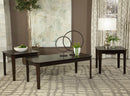 Amaro 3-piece Occasional Set Dark Brown - Golden Linens & Furniture (PA)* 