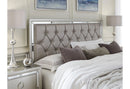 Riley Silver Queen Bed, Dresser, Mirror and 2 Nightstands