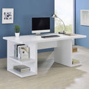 Alice Writing Desk White with Open Shelves - Golden Linens & Furniture (PA)* 
