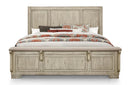 New Classic Furniture Ashland Queen Panel Bed in Rustic White