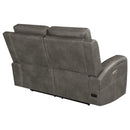 Brickston Triple Power Reclining Loveseat