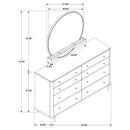 Arini Dresser with Mirror - Golden Linens & Furniture (PA)* 