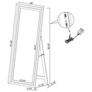 Windrose Standing Mirror with LED Lighting
