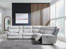 Social Pointe Reclining Sectional with Storage Console
