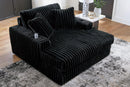 Midnight-Madness Oversized Chaise - Golden Linens & Furniture (PA)* 