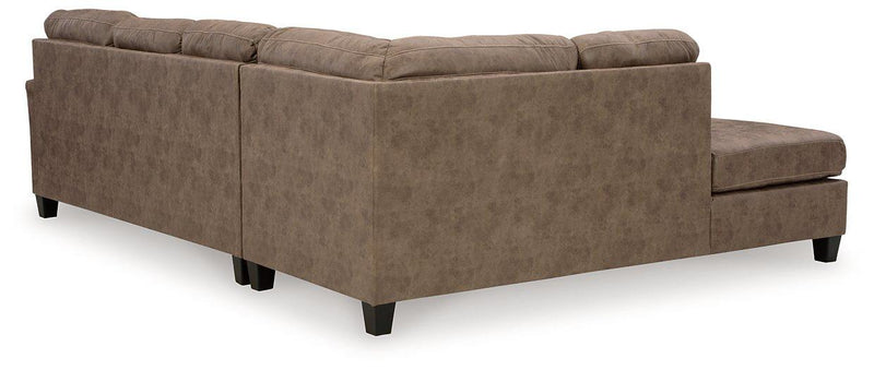 Navi 2-Piece Sectional Sofa Sleeper Chaise