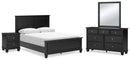Lanolee Bedroom Set - Golden Linens & Furniture (PA)* 