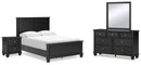 Lanolee Bedroom Set - Golden Linens & Furniture (PA)* 